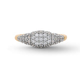 Shelly Signet Ring in Gold & CZ
