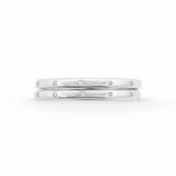 Clara Ring Set in Rhodium Plating