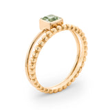 Marnie Ring Stack with Green Amethyst