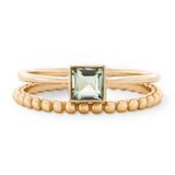 Marnie Ring Stack with Green Amethyst