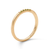 The Ulla .07ct tw Green Lab-Grown Diamond Ring in 18k Gold Vermeil