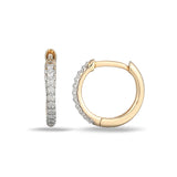Vermeil Lab Created 1/10ct tw Diamond Huggie Pack