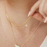 Sideways Initial Necklace