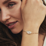 Elaina Luxe Chain Bracelet in White CZ