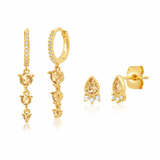 Aega Stud and Huggie Ear Party in Champagne