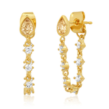 Aega Drop Hoops in Champagne