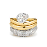 The Marais Wave Ring Set