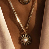 Stargazer Pendant Necklace in Simulated Opal