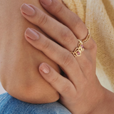 Joan Band Ring in Light Mauve Illusion