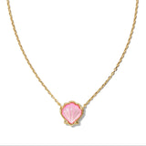Brynne Shell Short Pendant Necklace - Blush Ivory Mother Of Pearl