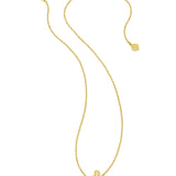 Dreidel Short Pendant Necklace in Gold Ivory Mother of Pearl