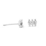 Marquise 0.5ct tw Lab-Grown Diamond Studs in Silver