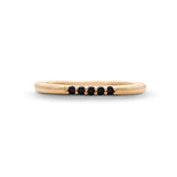 The Ulla .07ct tw Black Diamond Ring in 18k Gold Vermeil