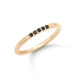 The Ulla .07ct tw Black Diamond Ring in 18k Gold Vermeil